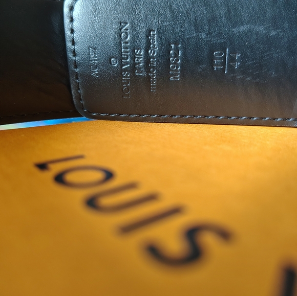 Louis Vuitton Reversible Brown Monogram Black Leather Men’s Belt - Picture 3 of 4